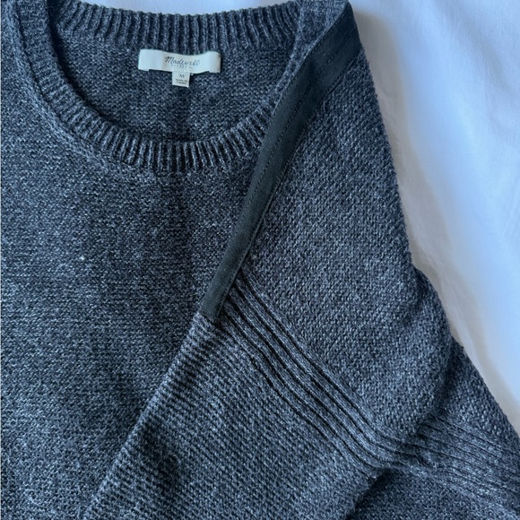 Cozy Charcoal Sweater | Madewell - Picture 3 of 6